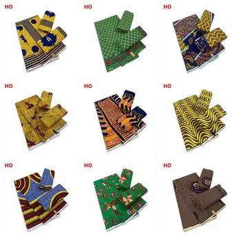 2023 Висококачествен Африкански Восък Анкара Пагне Африка Истински Восък Пагне С Принтом 6 Ярда/Партия За Нигерийски Женски Рокли Оригинален Текстилен Восък