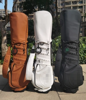 2023 Нова чанта за голф унисекс Клубна Лесна за носене от изкуствена кожа Водоустойчив скоба