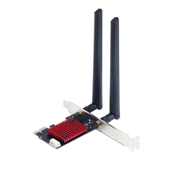 2974 Mbps WIFI6 AX200 PCI-E Безжичен Wifi Адаптер Аксесоари 2,4 G 5 Ghz Двухдиапазонная Мрежова карта Bluetooth 5,2 Настолна мрежова карта