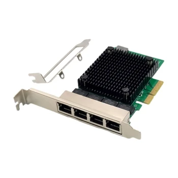 4-портов карта PCIE Gigabit Ethernet 2,5 GFor мрежов конектор за сървъра