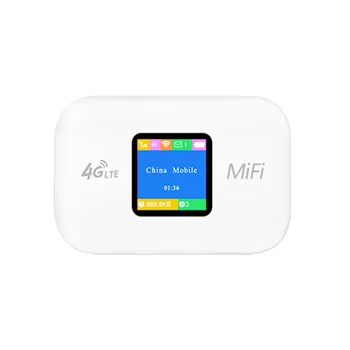 4G MiFi Джобен WiFi-рутер с Цветен екран 150 Mbit/3000 mah 2,4 G Автомобили Мобилна Безжична Точка за Достъп за Wifi със слот за сим карта