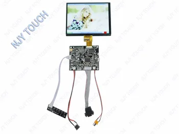 8-инчов HJ080IA-01B HJ080IA-01E 1024x768 IPS LCD панел Плюс комплект платка контролер VGA AV LCD