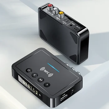 Bluetooth Приемник Предавател 5,0 FM Хендсфри Аудио Стерео AUX вход 3.5 мм Жак RCA Оптичен Безжичен Bluetooth Адаптер