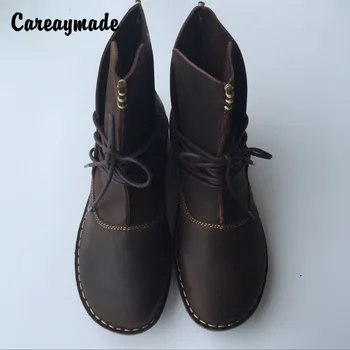 Careaymade-Безплатна доставка, полусапожки ръчно изработени, ежедневни дамски обувки 