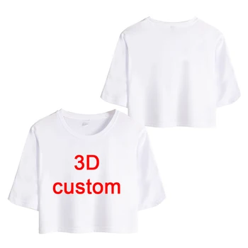 CJLM индивидуални къси тениски, шумерски потници, дамски тениски с персонализирани дизайн, 3D тениска с изображение на аниме черепа