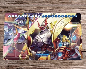 Digimon Dukemon Duel Playmat DTCG CCG Подложка За търговия с Игра на Карти Мат Безплатен Чанта Гума Настолна Игра Подложка За Мишка, Подложка за мишка 60x35 см