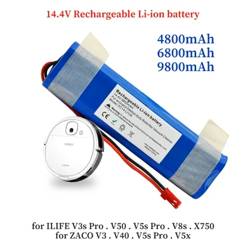 Echte – Батерия литиево-йонна 4S1P 14,4 v 4,8-9,8 А за робота-заливщика, V3s Pro, V50, V5s Pro, V8s, x750, нов