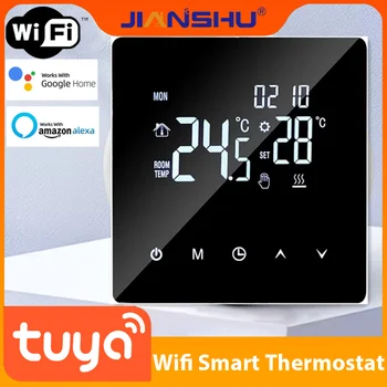Jianshu Sasha умен дом котел, Wifi термостат, 220 v, температурен регулатор, управление на топло пода, дигитален температурен термостат