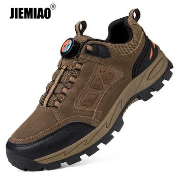JIEMIAO, благородна туризъм обувки, мъжки улични треккинговые планински обувки, нескользящая спортни обувки за катерене