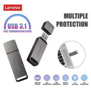 Lenovo Usb 3,1 Флаш Памет и 2 TB Usb Устройство Type C Otg Ключ USB Паметта 1 TB 256 GB Карта 128 GB За телефон Adroid /Smart TV 4K