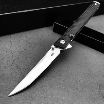 M390 джобен сгъваем нож с дръжка от нейлонового вълна, влакна, улични тактически ножове за оцеляване, самозащита, къмпинг, лов, EDC, мультиинструменты