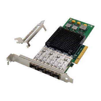PCle X8 BCM57840 4-портов сървър мрежова карта 10G SFP + оптоволоконная мрежова карта PCI-Ethernet мрежова карта