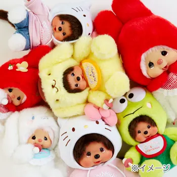 Sanrio Monchhi Cosplay Коте Канела Мелодия Стоят Седи В Позата На Плюшени Играчки Окачване Мека Кукла Plushine Коледен Подарък За Деца