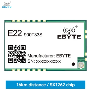 SX1262 Безжичен модул на Suzan 868/915 Mhz COJXU E22-900T33S 2 W Превключващ Мрежата на 16 км LBT RSSI SMD Модул IPEX