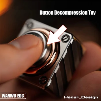 WANWU-EDC Бутон Fidget Spinner Gyro Технология Wasteland с ЦПУ Seiko резба декомпрессионная играчка