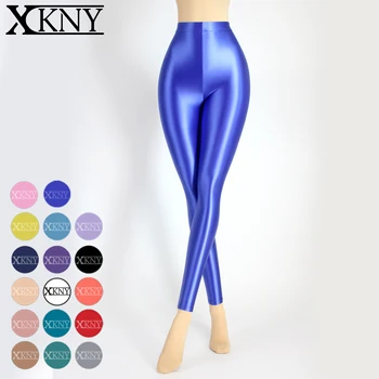 XCKNY нов цвят S-3XL, сатен и гланц непрозрачни панталони, без костилка, секси чорапогащи, като коприна чорапи, японски тънки гланц панталони с висока еластичност