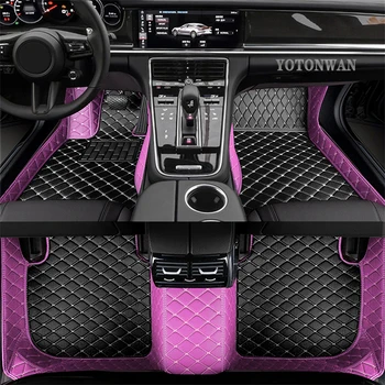 YOTONWAN Водоустойчива цветна ред по поръчка кожени авто подложка за DS всички модели DS-5 DS-6 DS-5LS автоаксесоари carpeted floor