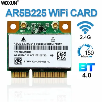 Безжична карта за ATHEROS AR5B225 300 Mbit/с MINI PCI-E WiFi Card + за Bluetooth 4.0