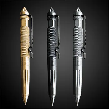 Висококачествена метална цветна тактическа защитна дръжка, химикалки, за офис, училище писалка, химикалка химикалка от алуминиева сплав Edc