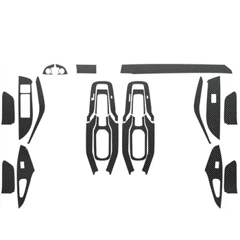 Въглеродни Влакна за Toyota Corolla 2019-2022 Защитно Фолио за Автомобили Стикери За Интериора на Колата, Централна Конзола Обратно Вратата на Прозореца Повдигаща Панел