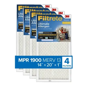 Въздушен филтър, MPR 1900 MERV 13, Алерген за здравословен начин на Живот, Улавя Дим, Бактерии и Вирусни частици, 4 Филтър