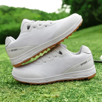 Градинска обувки за голф, удобни мъжки спортни обувки за тренировки по голф, големи размери 36-46, градинска дамски спортни обувки