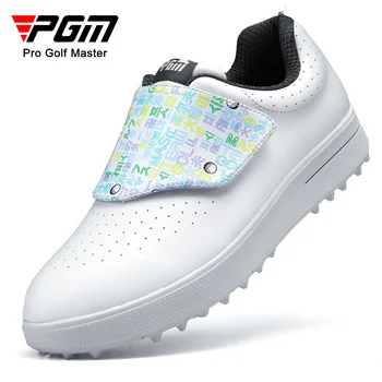 Детски обувки за голф PGM, против хлъзгане водоустойчиви и износоустойчиви детски маратонки, спортни обувки за момичета и момчета XZ250