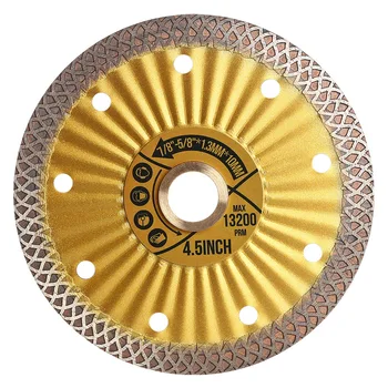 Дискова saw 5 инча диамантен диск 125 мм, за рязане на порцелан, керамика, мрамор, камък, режещ диск, рифленое пильное платно