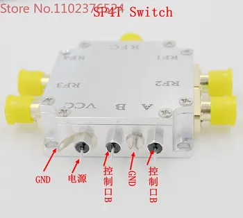 Електронен превключвател SP4T all-four RF с широк обхват от честоти 10-6 Ghz процесор, висока изолация, ниски вносимыми загуби, малък обем, с корпус