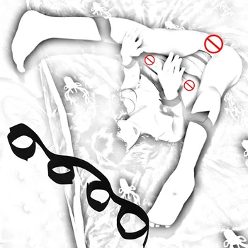 Еротични секс играчки, Игри за двойки SM Насилствено раздвинутые краката Белезници на глезена Свързването на слугинята Екзотична страст Самоограничение
