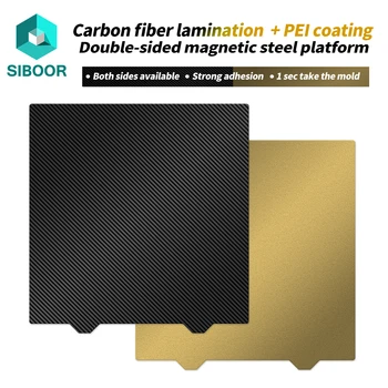 За Bambu Lab X1C P1P Ender3 Събрание Plat PEI Въглеродни Влакна PEI Лист Двустранно Легло С Топъл Текстура Стоманени Листове За Voron 0.1/2.4