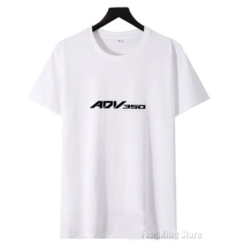 За HONDA ADV 350 ADV350 Нова тениска от чесаного памук с къс ръкав, мъжка тениска с кръгло деколте и логото на