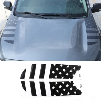 За Nissan Titan 2016-2023 PVC черен PVC черно покритие на предната част на предния капак на колата, етикети, фолио с цветен модел, автомобилни аксесоари