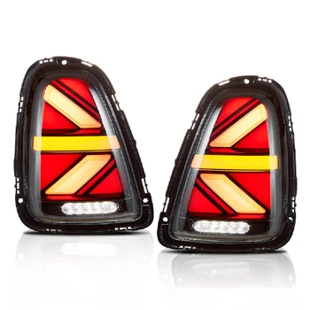 За Юниън Джак Динамичен Full led Стоп-Сигнал Поворотник LED Задни Светлини За Mini Cooper R56 R57 R58 R59 JCW 2007-2015