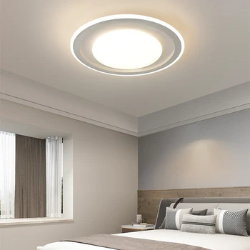 Интелигентен тавана лампа Jjc 110-240 v, дълъг творчески тавана лампа за главната спалня, прост, модерен, интелигентен тавана лампа