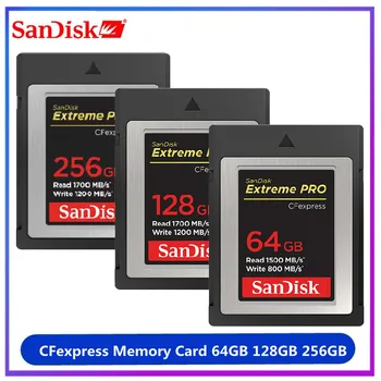 Карта памет Sandisk CFexpress Type-B 64 GB 128 GB, 256 GB Високоскоростен 4K видео Карта Canon D300 7D DSLR 5DSR