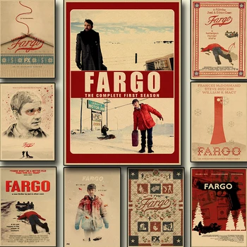 Купете си три, за да изпрати един Фарго Класически филм Ретро крафт-плакат Художествена Декорация на стена домашно кафе картина