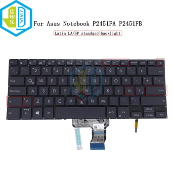 Латинска Клавиатура с Подсветка За ASUS ExpertBook P2 P2451 P2451FA P2451FB LA Fit Испански Лаптоп в trackpoint Клавиатура 0KNX0-2620LA00