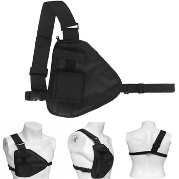 Многофункционална бойна чанта през рамо, скрита чанта за радиостанции, мъжки чанти, анти-кражба нагрудная чанта за лов