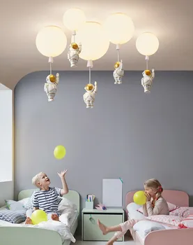 Модерен led тавана лампа за детска спални, творчески балони астронавти, окачена лампа, коридор, фоайе, осветителни тела за дома