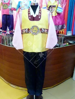 Мъжки Ханбок от корейската оригинални вносни тъкани, корея, дрехи за големи събития, дрехи за изпълнения