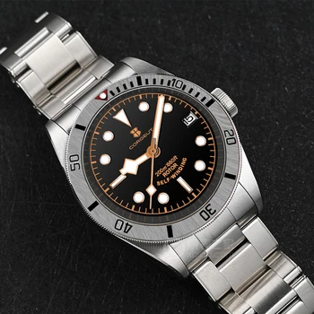 Мъжки часовник CORGEUT с механизъм NH35, луксозни бизнес мъжки часовник Biwan, сапфирен кристал, автоматична ръчна дата, водоустойчив за гмуркане