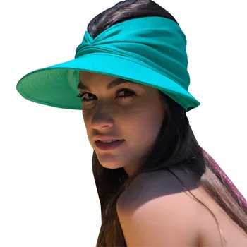 Нова шапка, дамска лятна шапка със сенника, дамска шапка за момичета, анти-UV еластичен кух цилиндър, градинска шапка от слънцето, лятна шапка с козирка за дамите