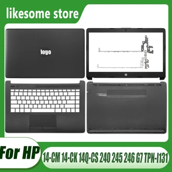 Новост За HP 14 CM 14-CK 14Q-CS 240 245 246 G7 TPN-I131 LCD дисплей За лаптоп Делото Bezel Линия Акцент за ръце Отдолу Калъф L44056-001 Черен