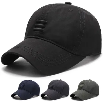 Однотонная модни памучен бейзболна шапка за жени, спорт на открито, регулируем шапка за голф, лятна мъжка черна бейзболна шапка Gorras