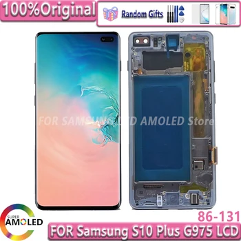 Оригинален AMOLED G975 Екран За Samsung Galaxy S10 Plus G975U G975F G975A G975V LCD дисплей Със Сензорен екран В Колекцията С Дефект