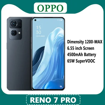 Официален смартфон OPPO Reno 7 Pro 5G Dimensity1200-Максимална 6,55-инчов AMOLED-камера 65W SuperVOOC 4500mah живот NFC 50MP