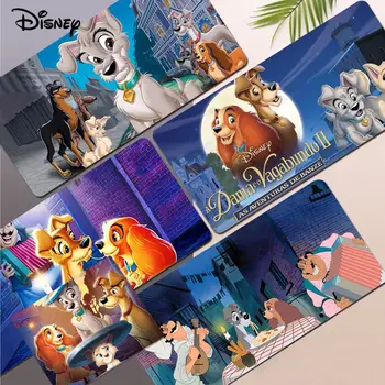 Подложка за мишка Disney Lady And The Tramp, забавен красива подложка за мишка в стил аниме, размер подложка за работния плот Kawaii, за момичета, за спални