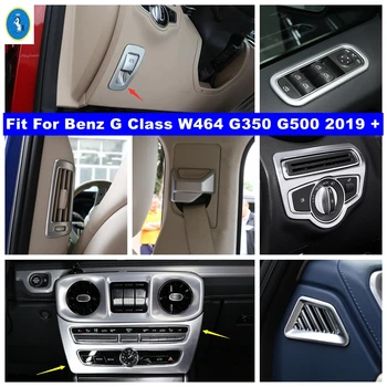 Преминаването на Светлина/Бутон за Вдигане на прозорци, Хастар Капаци Подходящи За Benz G Class W464 G350 G500 2019-2021 Мат Аксесоари за Интериора