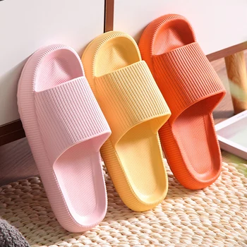 Разнообразни бързо съхнещи сгъстено нескользящие сандали, домашни чехли на дебела подметка, обувки за баня, летни плажни сандали-чехли